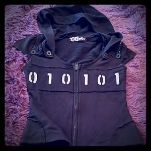 ☆SOLD DO NOT BUY ☆Lip Service Short Sleeve Hoodie